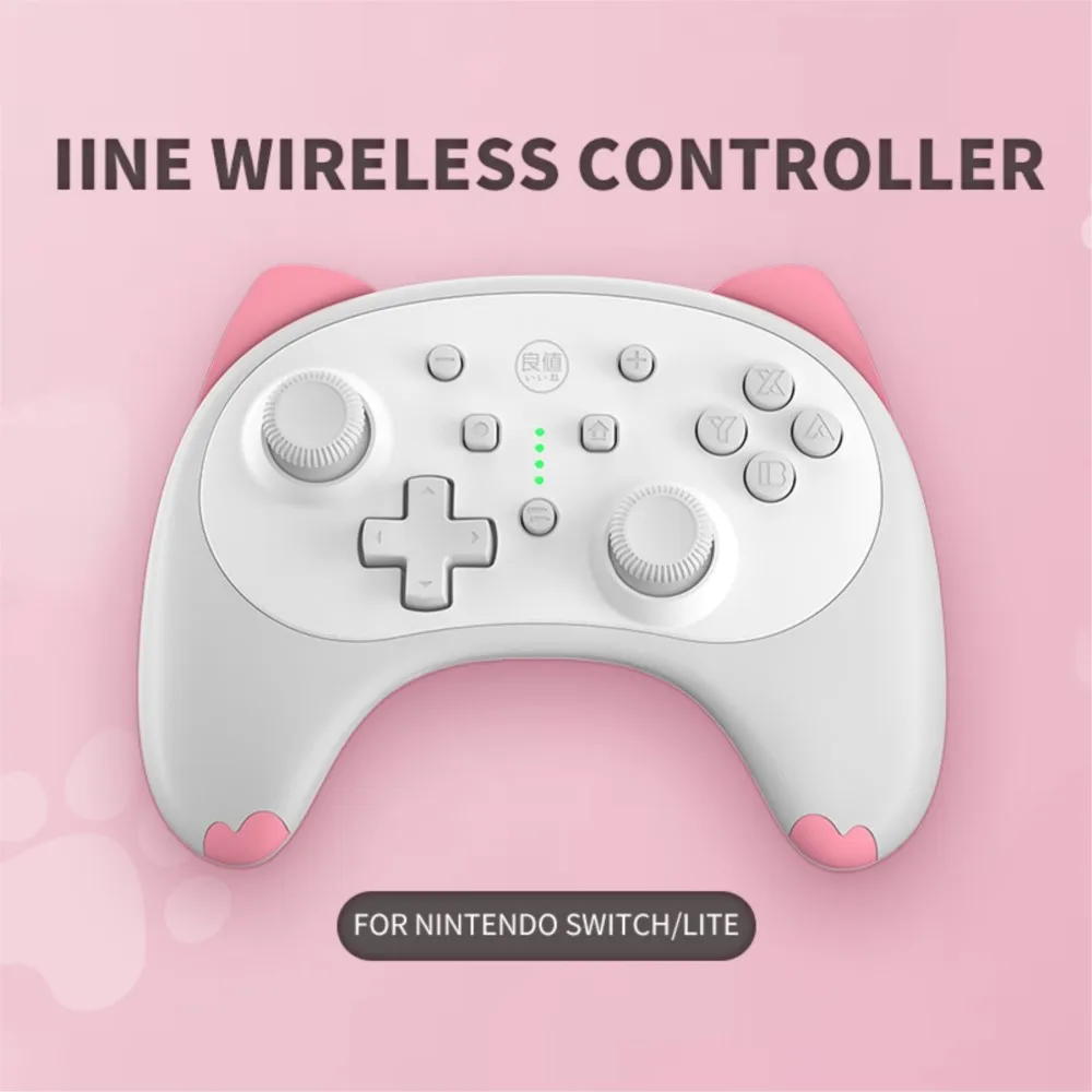 

For Nintendo Switch Or Lite IINE Cartoon Kitten Wireless Controller