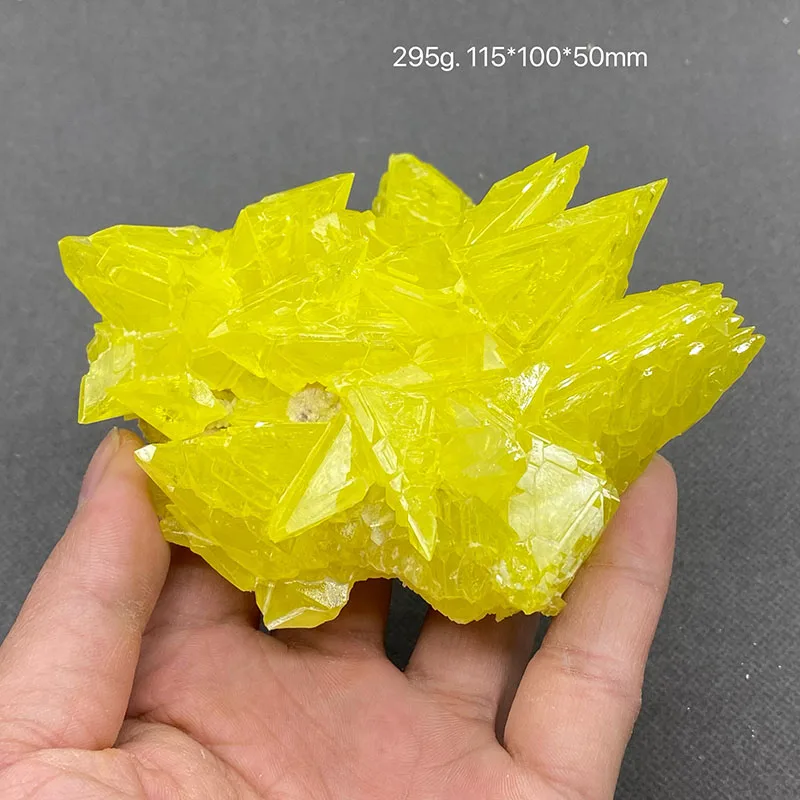 100% натуральный бирманский желтый серная руда образцы грубого хрустального