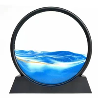 creative 3d quicksand painting living room porch home decoration birthday gift office decompression flowing landscape hourglass