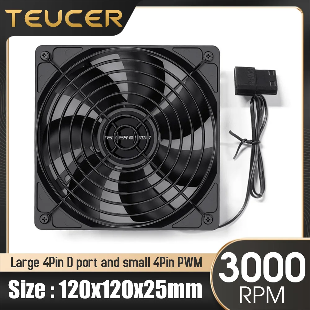 

Кулер для ПК TEUCER, 3000 об./мин., 12 В, 4 контакта