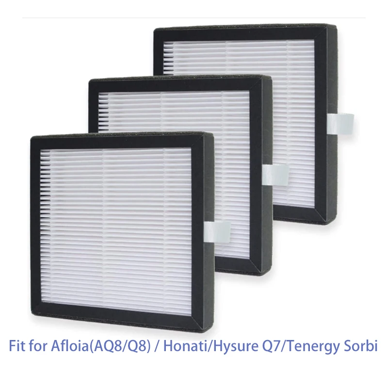 3Pcs/ Set Replacement Hepa Filter for  Set Compatible with Afloia(AQ8/Q8) / Honati/Hysure Q7/Tenergy Sorbi 2-in-1 Dehumidifier
