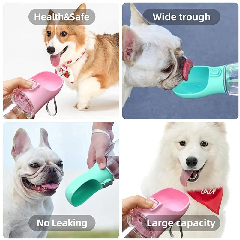 

Outdoor Dog Cat Pet Water Fountain Drinking Bowl Portable Accessories Travel Product Automatic Food Feed Dispenser Supplies
