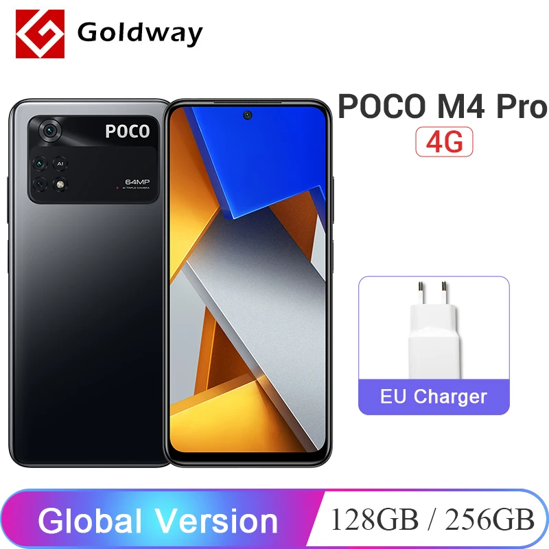 Глобальная версия POCO M4 Pro 6ГБ ОЗУ 128ГБ ПЗУ / 8ГБ 256ГБ NFC Мобильный телефон Helio G96 64Мп