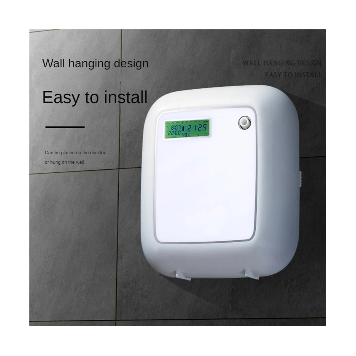 

500M³ Smart Machine with Remote Control Timer Function 200Ml Essential Oil Diffuser EU Plug Black