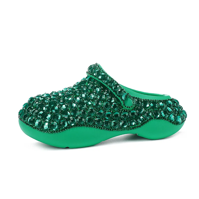 

2023 Nne Original Women's Fashion Diamond Platform Shoes sandals slippers