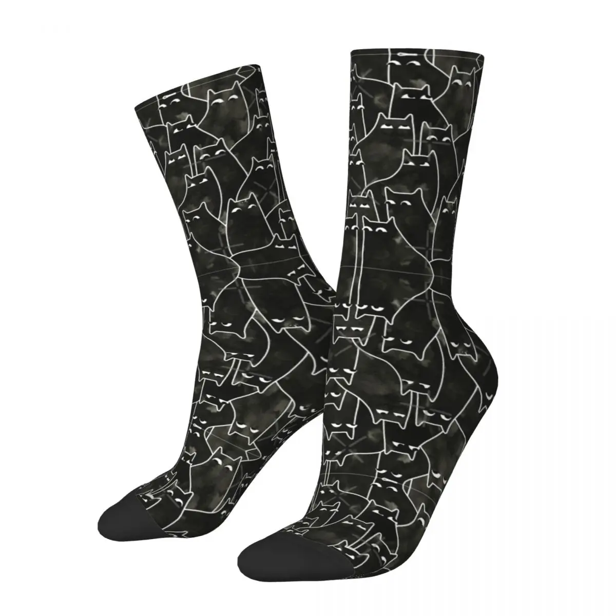 

R92 Stocking Suspicious Cats The Best Buy Geeky Cute Compression Socks