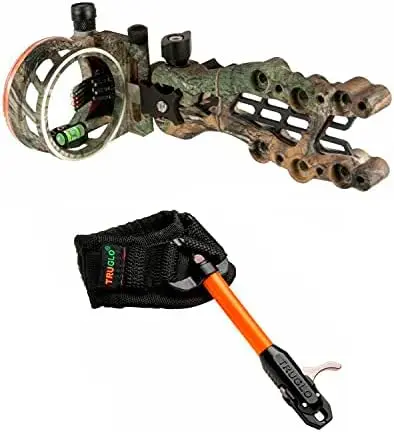 

Carbon Hybrid 5-Pin Durable -Lightweight Carbon/Aluminum Micro-Adjustable Archery Bow Sight with Large Circular Field of View -