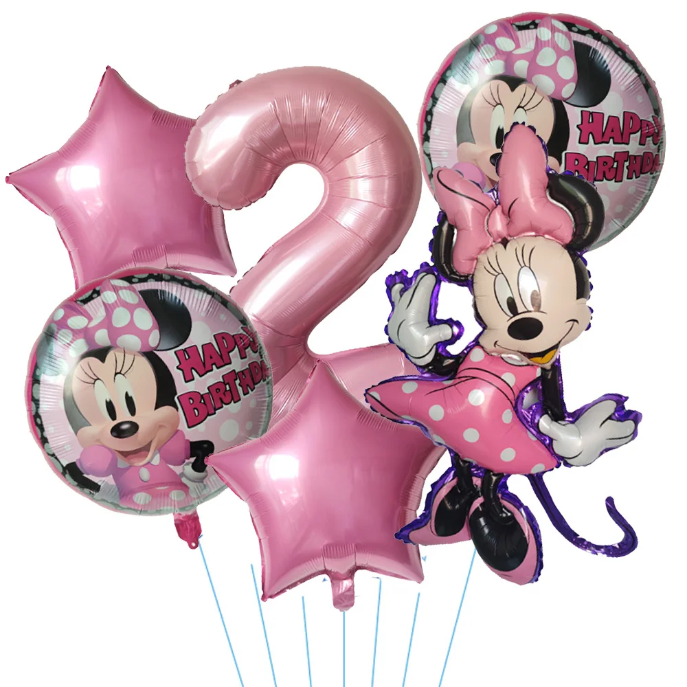

6 шт., воздушные шары Микки и Минни, Globos