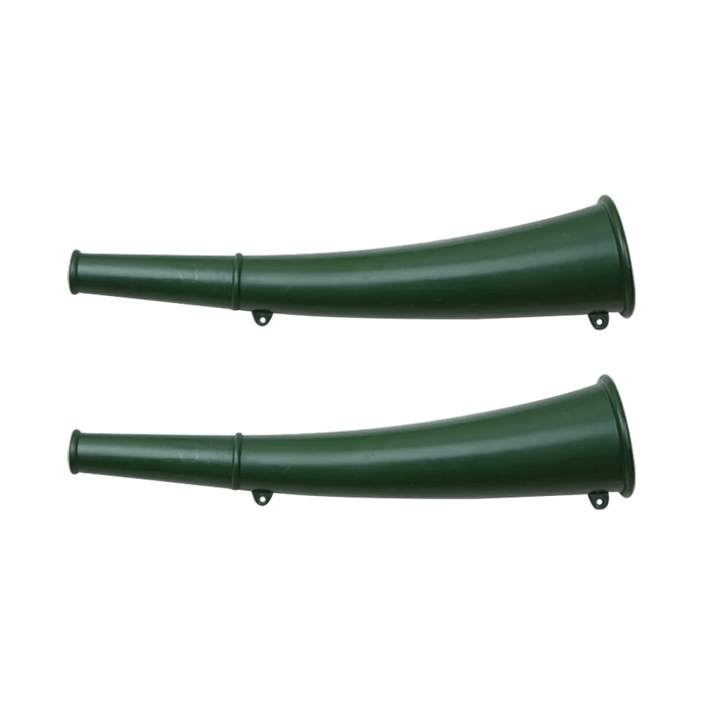 

2 Pcs Trumpet Portable Signal Horn Cheering Metal Small Iron Horns Copper Multipurpose Troop Teaching