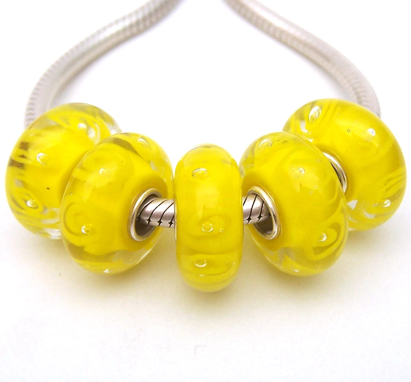 

YG1557 5X 100% Authenticity S925 Sterling Silver Beads Murano Glassbeads beads Fit European Charms Bracelet diy jewelry Lampwork