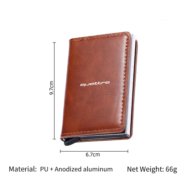 Мужской бумажник держатель для кредитных карт мини RFID Бумажник автоматическая