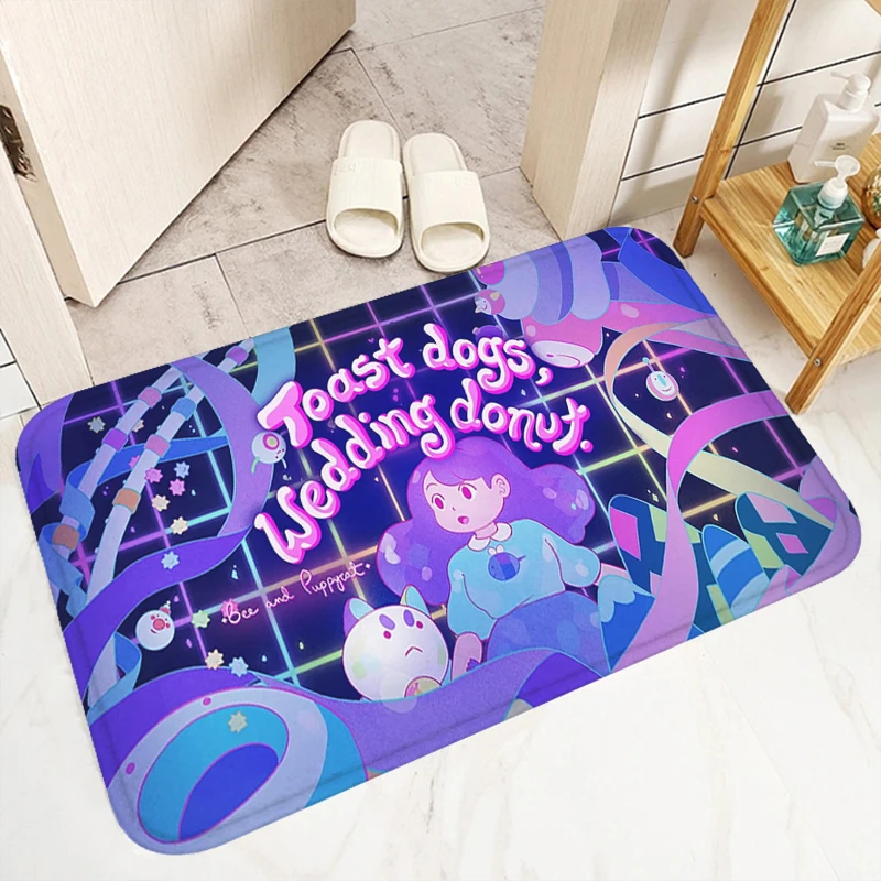 Коврик Для Пола С Ананасом И Котом Противоскользящий Нескользящий Кухни Ванной