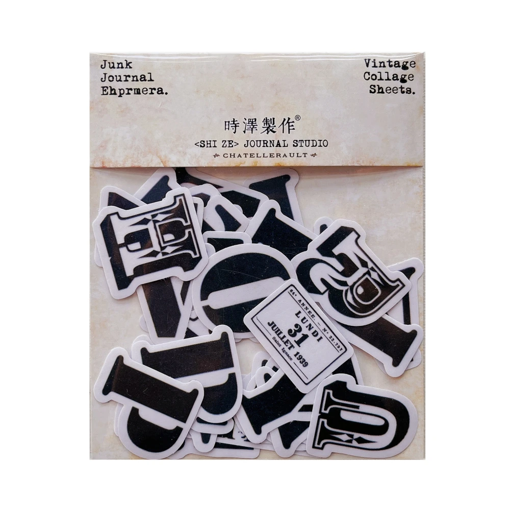 

29 шт. винтажные бумажные наклейки для альбомов