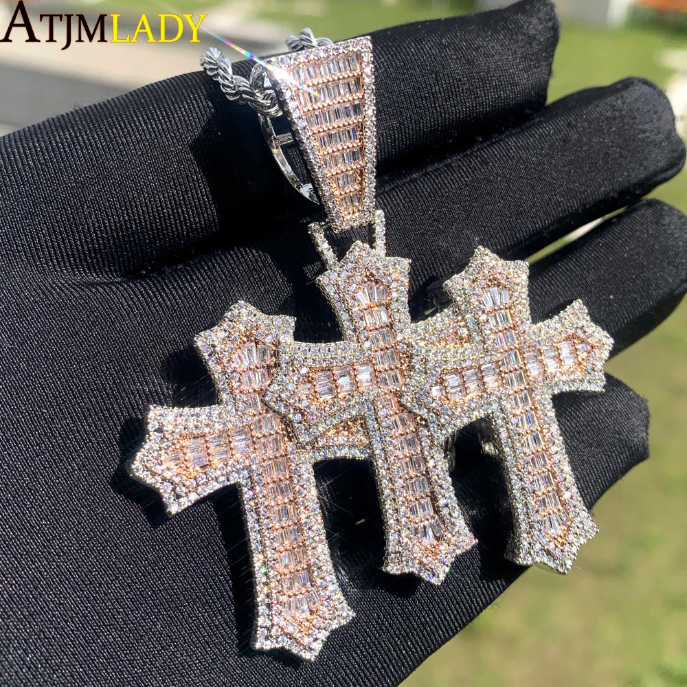 Ожерелье с головой Иисуса Христа цепочка микрозакрепкой кулон крестом из