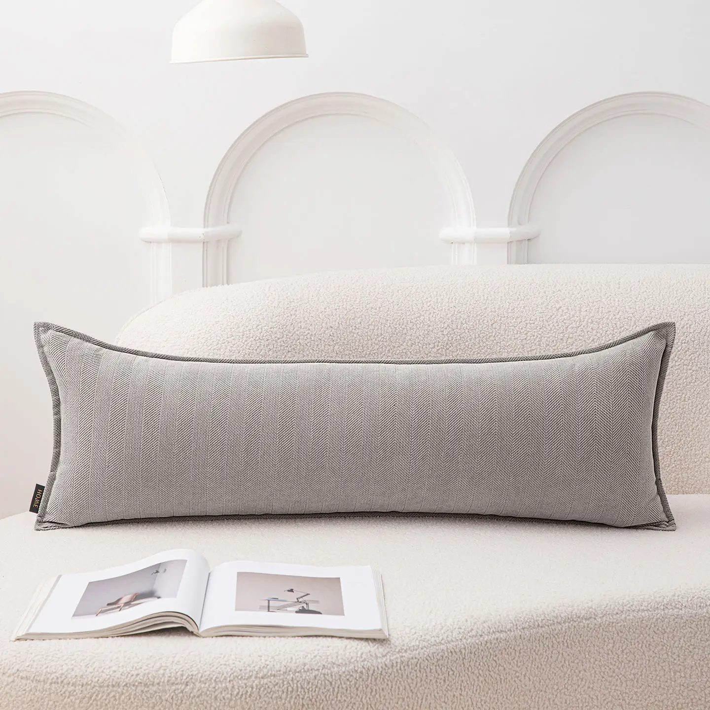 Чехол для подушки синель геометрический рисунок