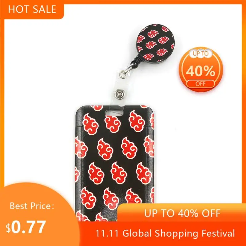 

Clouds Cartoon Cute Credit Card Holder Lanyard Women Men Kid Student Retractable Badge Reel ID Name Bus Clips Card Badge Holder