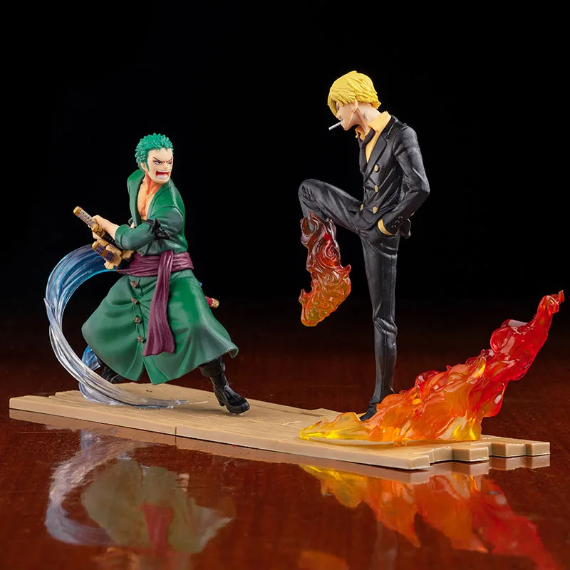 

Anime One Piece Figure Roronoa Zoro VS Portgas·D· Ace Action Figurine Collectible 18CM PVC Model Toys for Children Gift