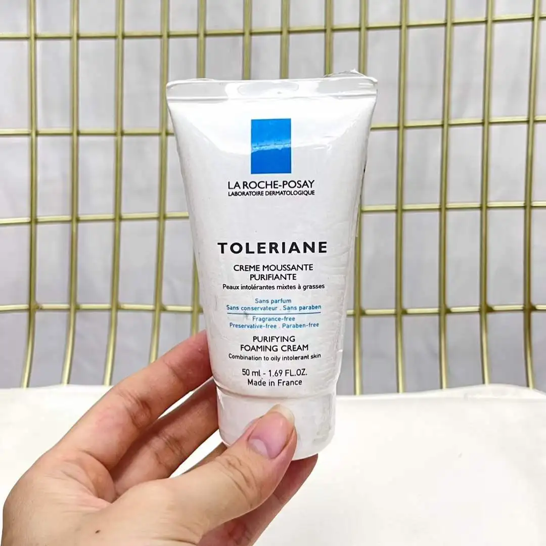 

La Roche-Posay Toleriane Creme Moussante Purfiante Purifying Foaming Cream 50ml Cleanser Deep Pores Cleanser Acne Removing 200ML