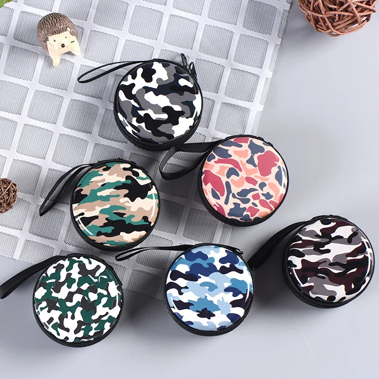 

Women Children Men's Wallet Bags New Fashion Round Coin Money Earphone Holder Storage Box Pouch Case Coin Keychain Purse