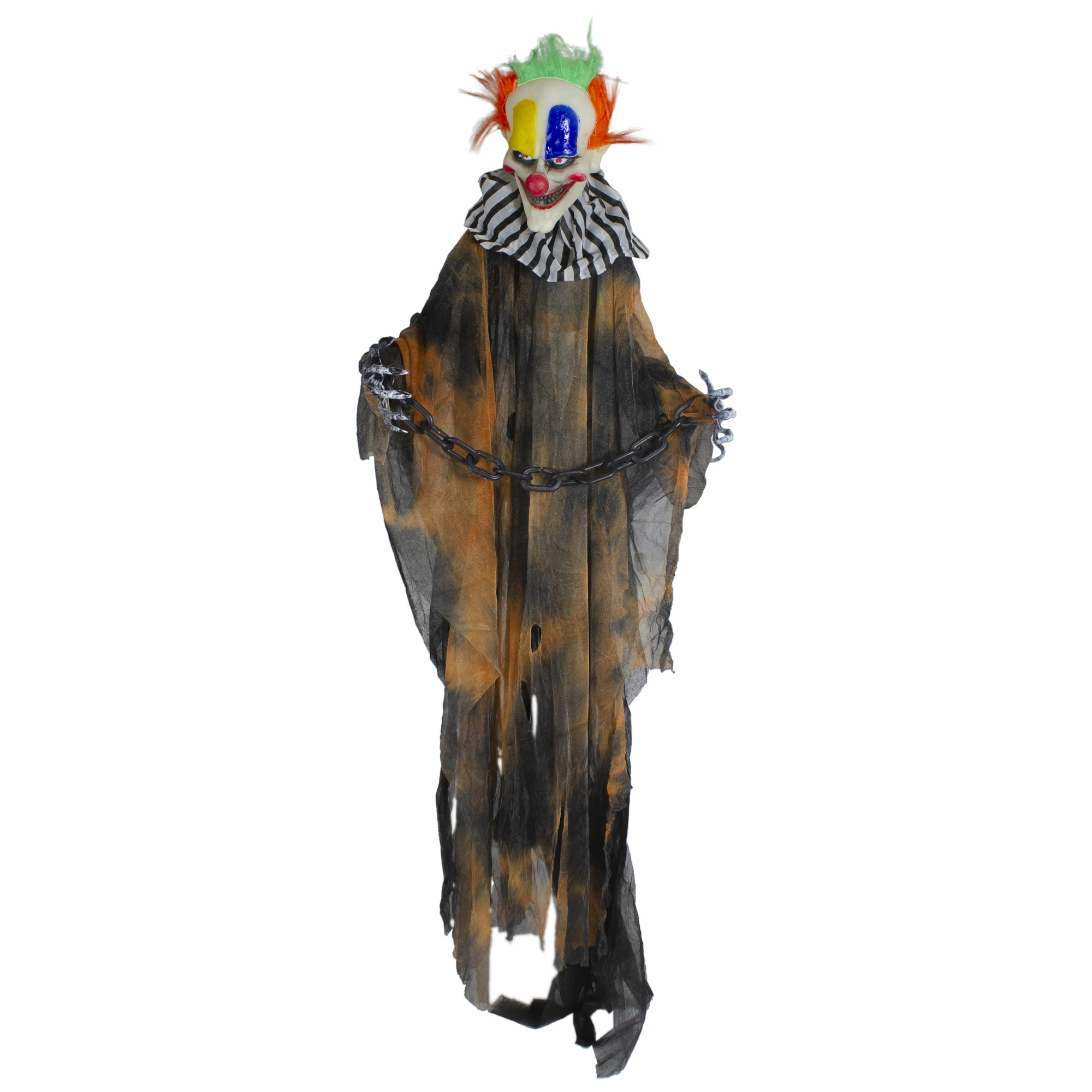 

42" Animated Halloween Clown with LED Eyes Decoration
