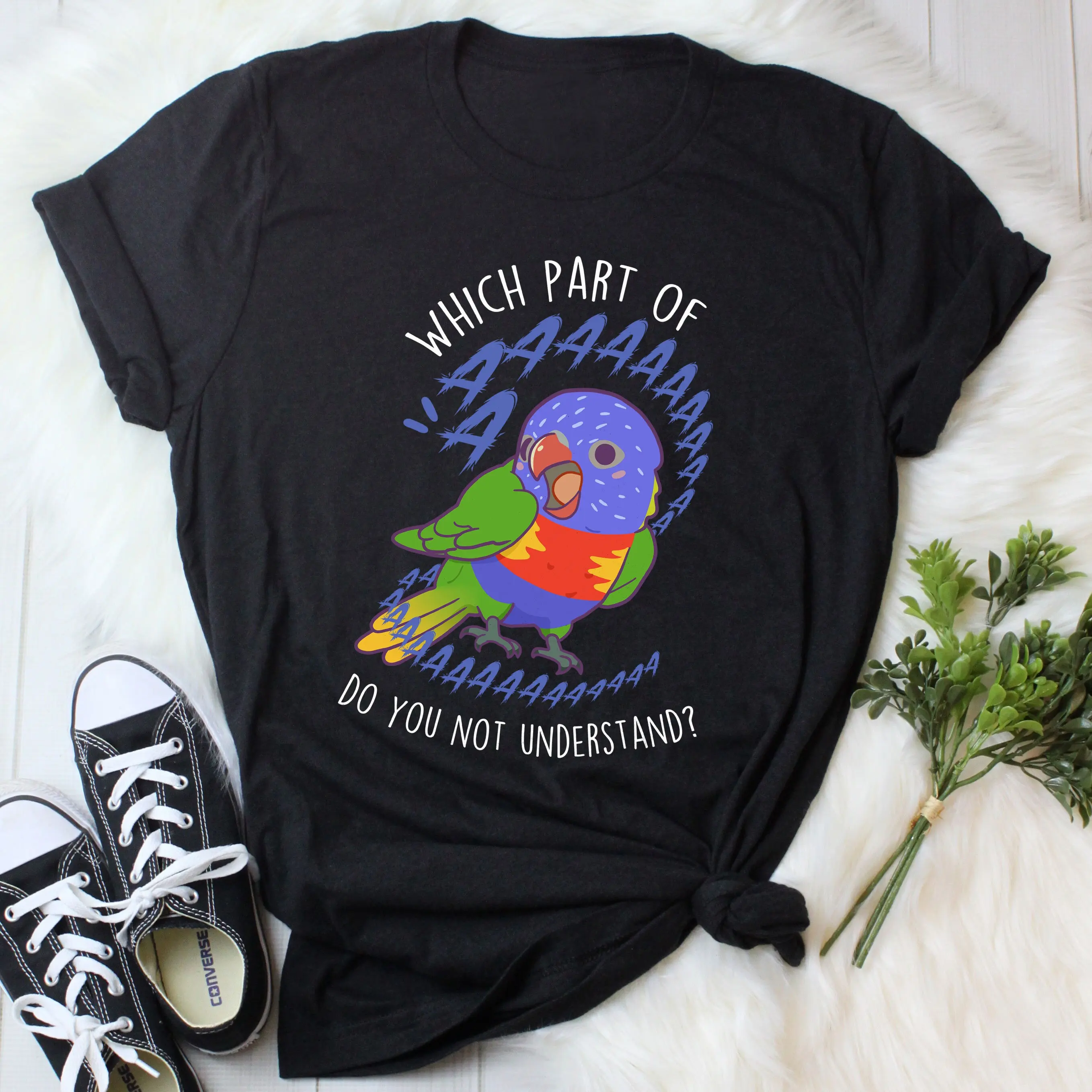 Футболка Rainbow Lorikeet забавная футболка для любителей птиц милый попугай Лори