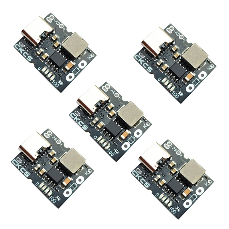 

5X CKCS Type-C USB 5V 2A 1S Одиночная литиевая батарея, зарядка, быстрая зарядка, защитная плата