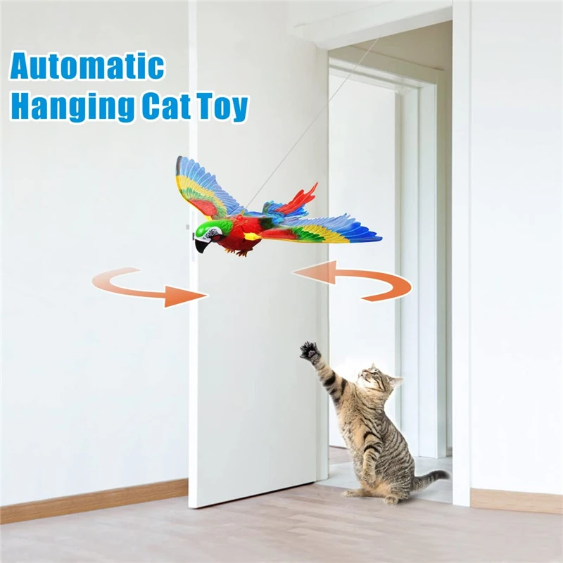 

Flying Bird Cat Toy 2023 New Simulation Bird Interactive Cat Toy for Indoor Cats Automatic Hanging Eagle Flying Bird Funny Toys