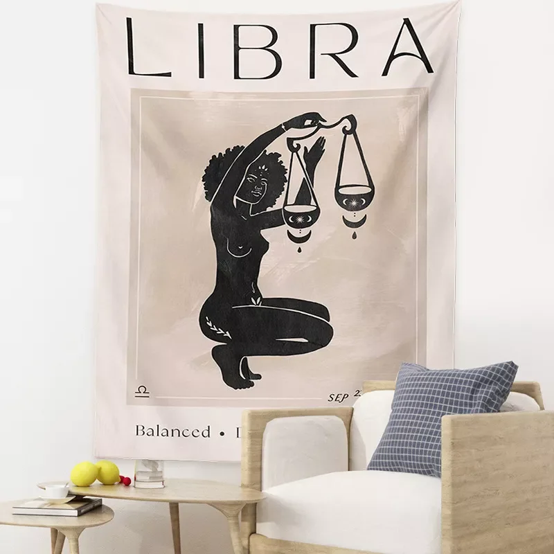 

New Astrology Sun Moon Constellation Tapestry Wall Hanging Witchcraft Decoration Bedroom Small Celestial Psychedelic Tapestry Fa