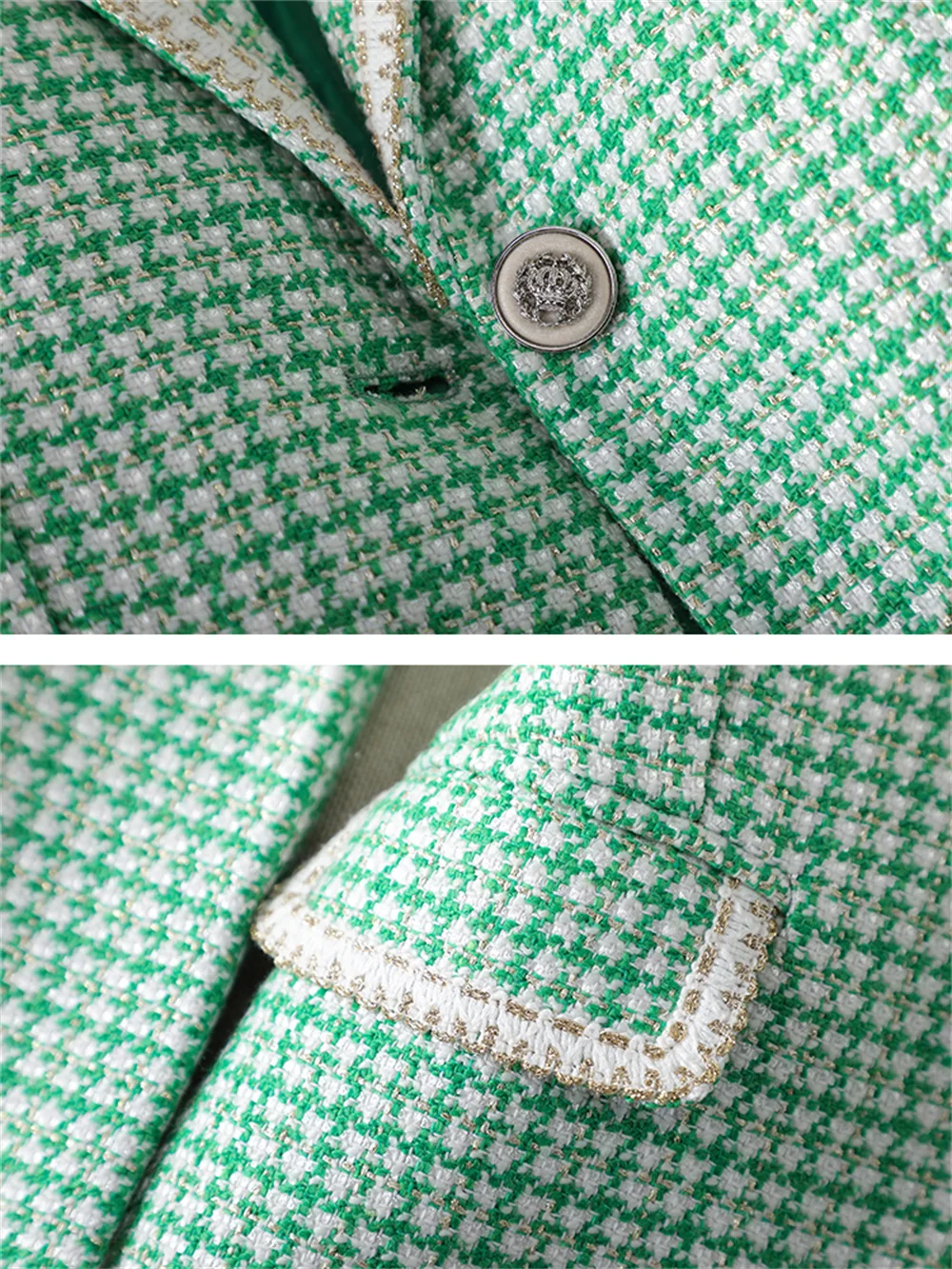 Plaid Women Blazer 2023 New in Business Work Long Sleeve Single Button Clothing Female Elegant Office Ladies Formal Slim Jacket