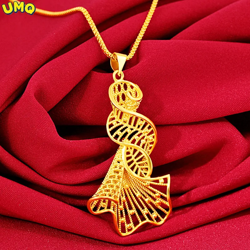 

Hi свадебное ожерелье с подвеской в виде цветка из 24-каратного золота, ювелирное изделие для вечеринки с цепочкой, чокер, подарок на день рожд...