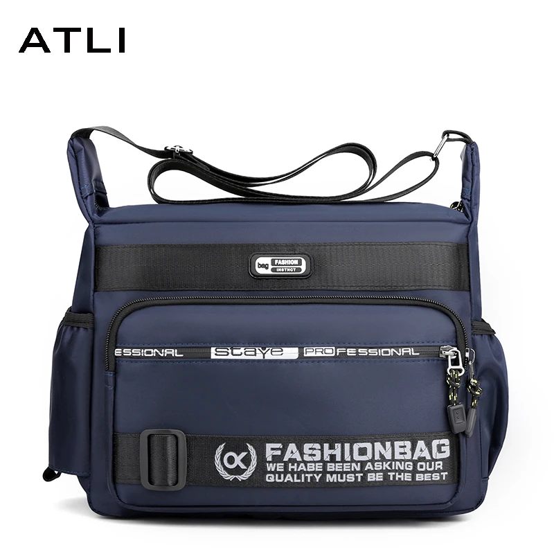 

2022 New Casual Waterproof Nylon Shoulder Chest Handbag Male Luxury Design Messenger Bags for Men Purses and Handbags Sac A Main