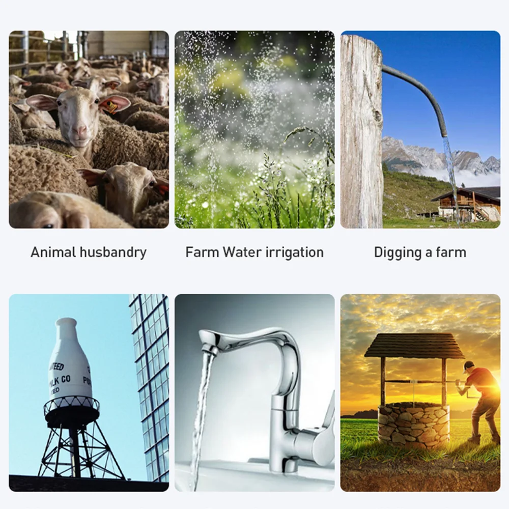 Водяной насос на солнечной батарее 220 Вт 12 В 260 24 с кабелем 9 м