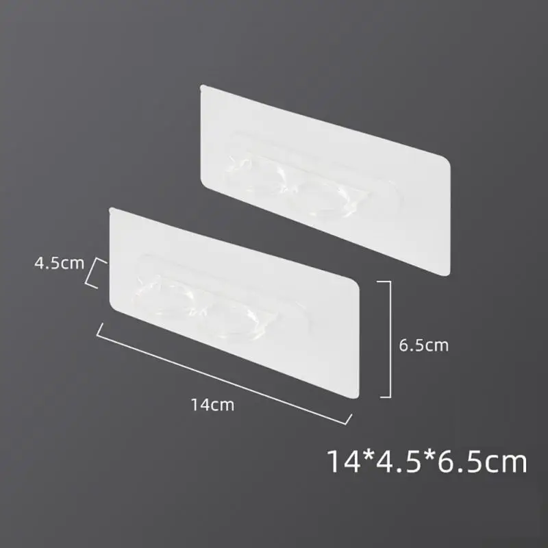 

Wall Mounted Hook Bathroom Disinfectant Cleaner Hook Self-Adhesive Double-hole Organizer Hook Holder Shelves Hanger Home Tools