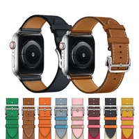 leather strap for apple watch band 44mm 40mm 45mm 41mm 38mm 42mm smart apple watch series 7 6 5 4 3 2 1 se accessories