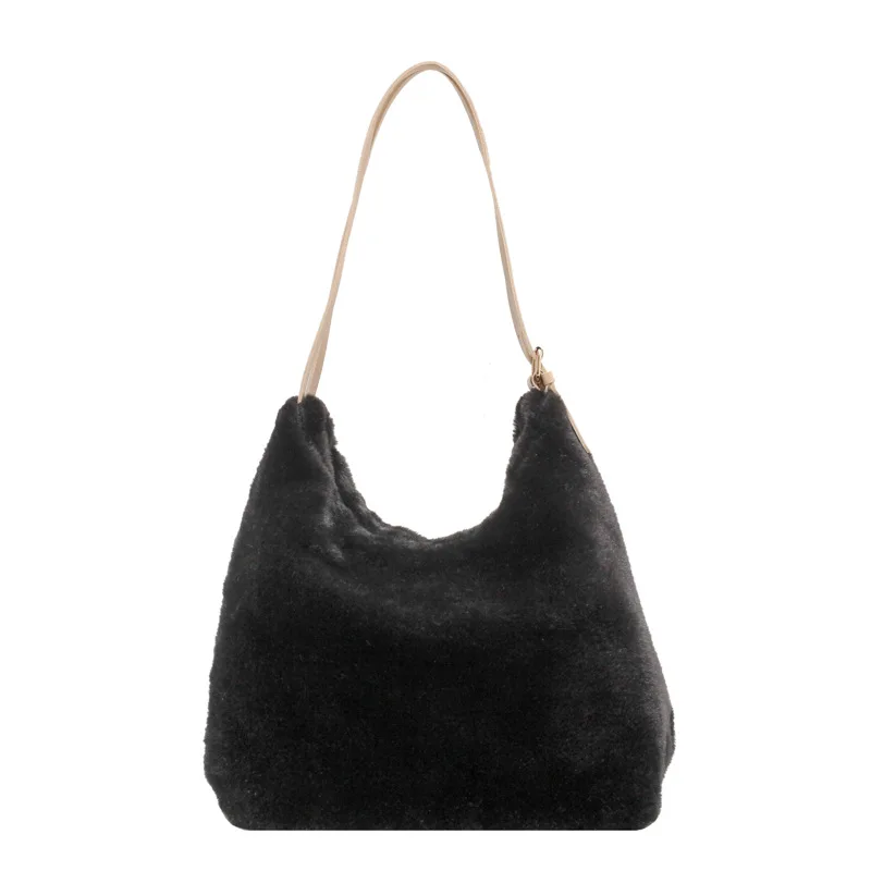 

2023 New Fashion Handheld Plush Bags for Women's Casual Design Simple Ladies Underarm Bag in Autumn and Winter