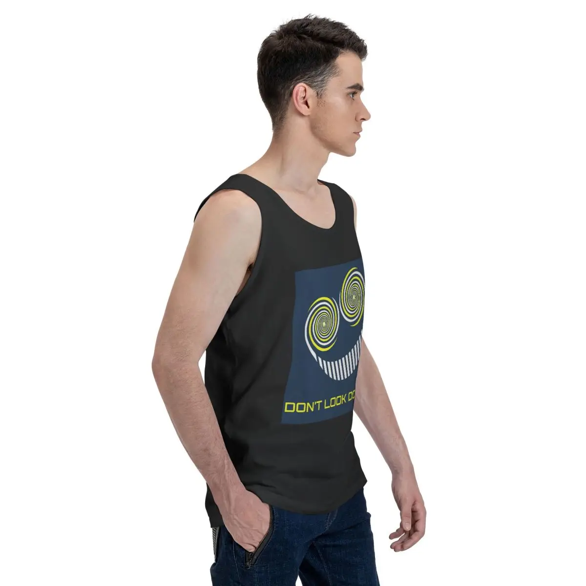 Фото Мужская толстовка-безрукавка The Smiler Alton Towers Uniform Outfit Merch UkActive, 100% хлопок, мужские майки, футболки без рукавов №2