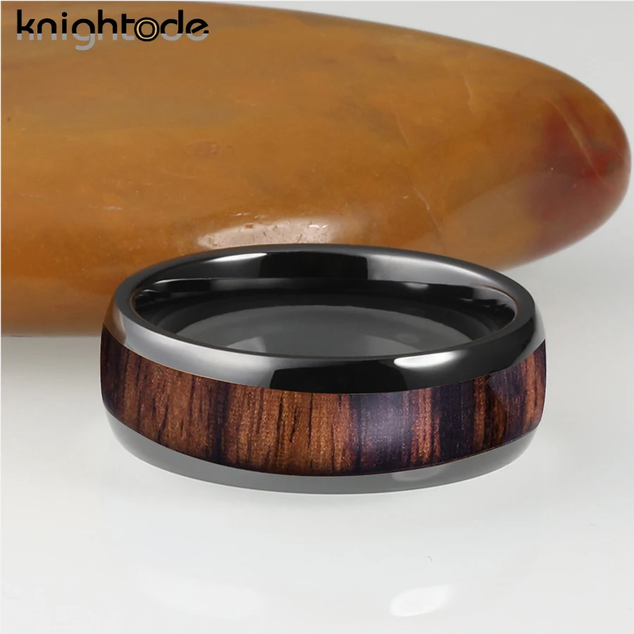 Обручальное кольцо из карбида вольфрама для мужчин и женщин 8 мм