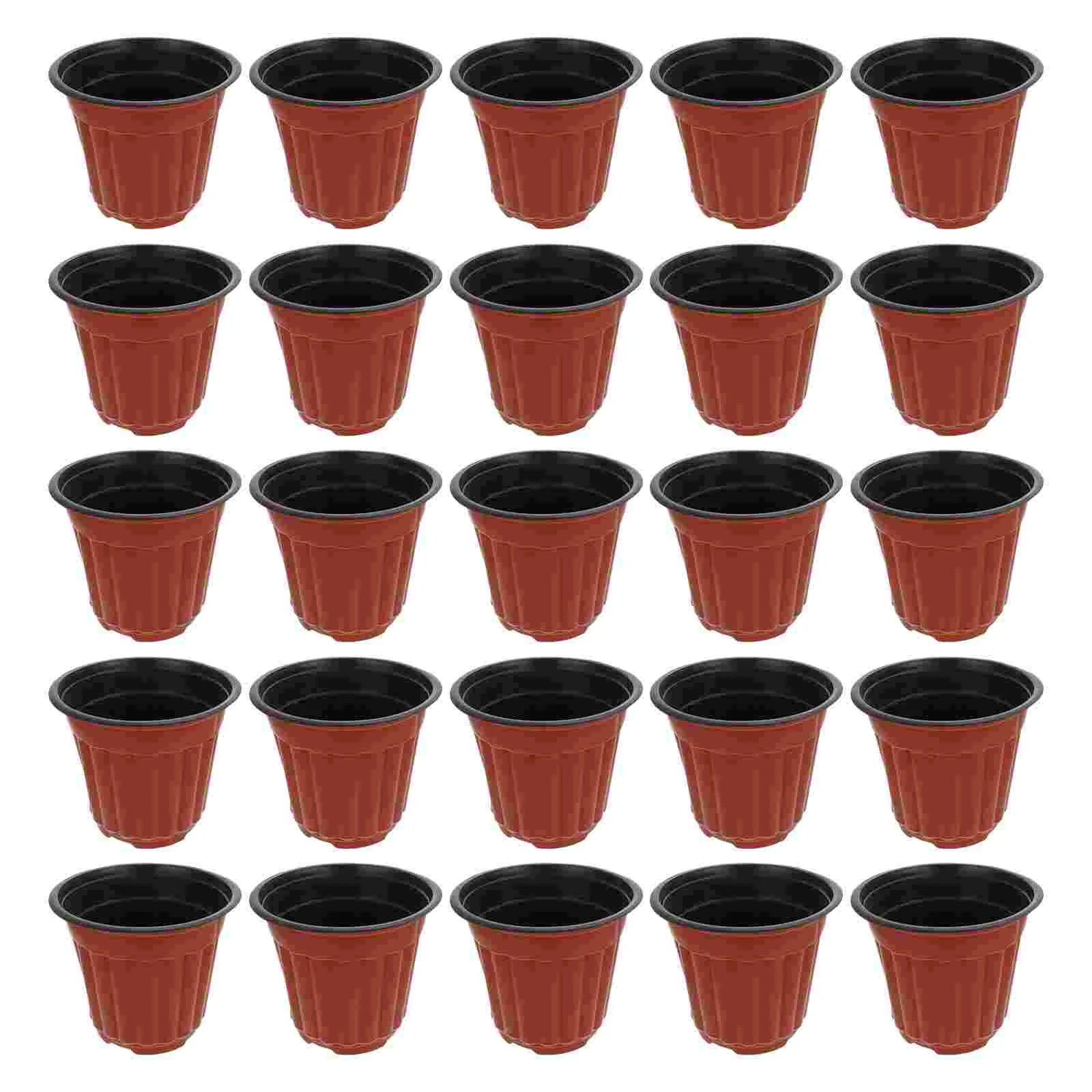 

50pcs Plastic Flower Planting Pot Flower Pot Outdoor Succulent Plants Pots