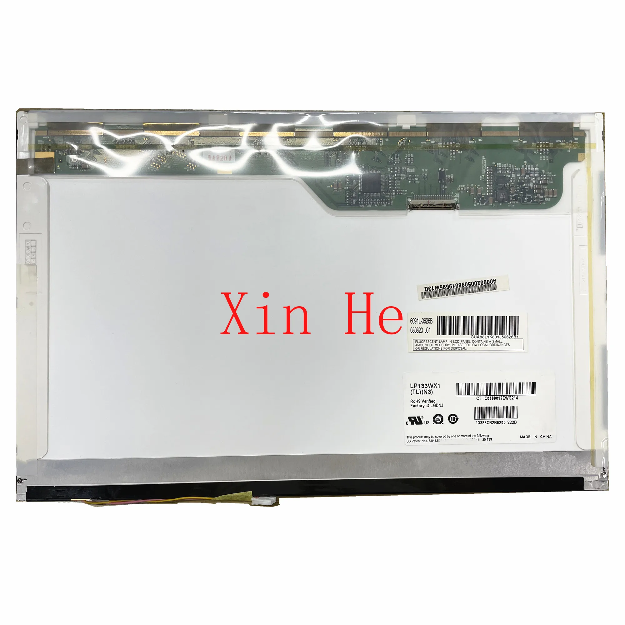 13.3'' LP133WX1-TLN3 LP133WX1-TLA1 TLC1 N133I1-L06 LTN133AT07-001 Laptop LCD Screen 1280*800 LVDS 20 PINS