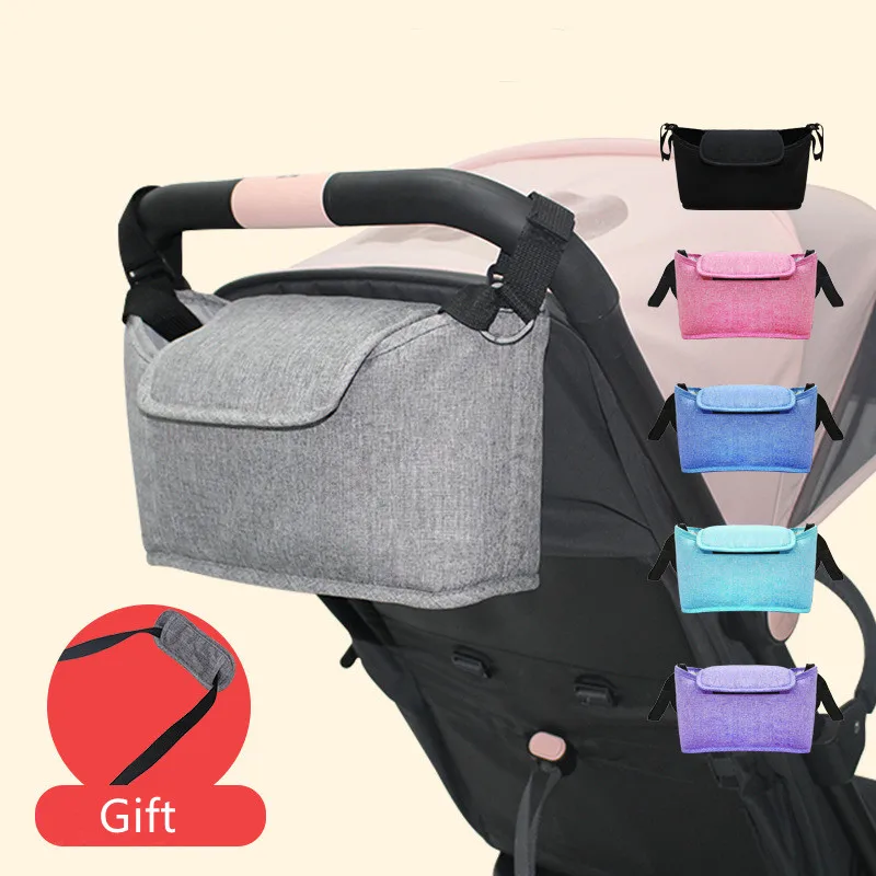 

Сумка для детской коляски, однотонный вместительный органайзер для новорожденных мальчиков и девочек, многофункциональная сумка для игр на открытом воздухе для мамы