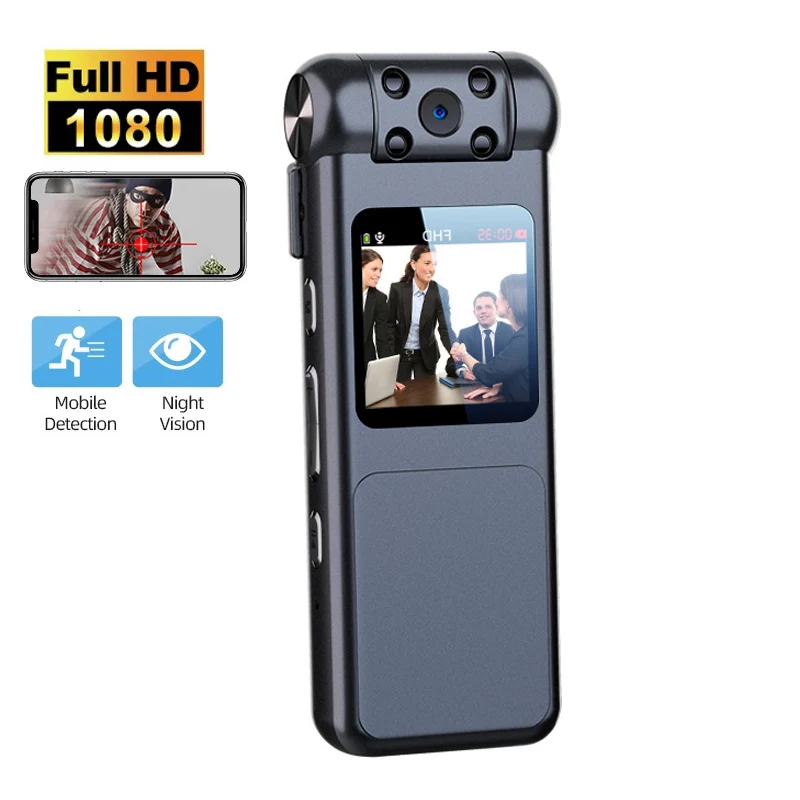 

1080P маленькая изношенная камера HD 1080P видеокамера запись инфракрасный ЖК-экран DVR DV Аудио Видео Запись