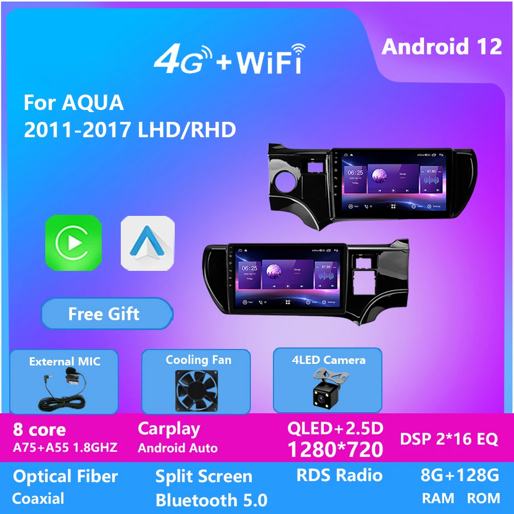 

Car Head Unit Multimedia Player for TOYOTA AQUA 2011 GPS Radio Auto Stereo