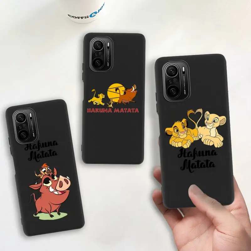 

Hakuna Matata Lion King Phone Case Silicone soft for Redmi 9A 8A Note 11 10 9 8 8T Redmi 9 K20 K30 K40 Pro Max