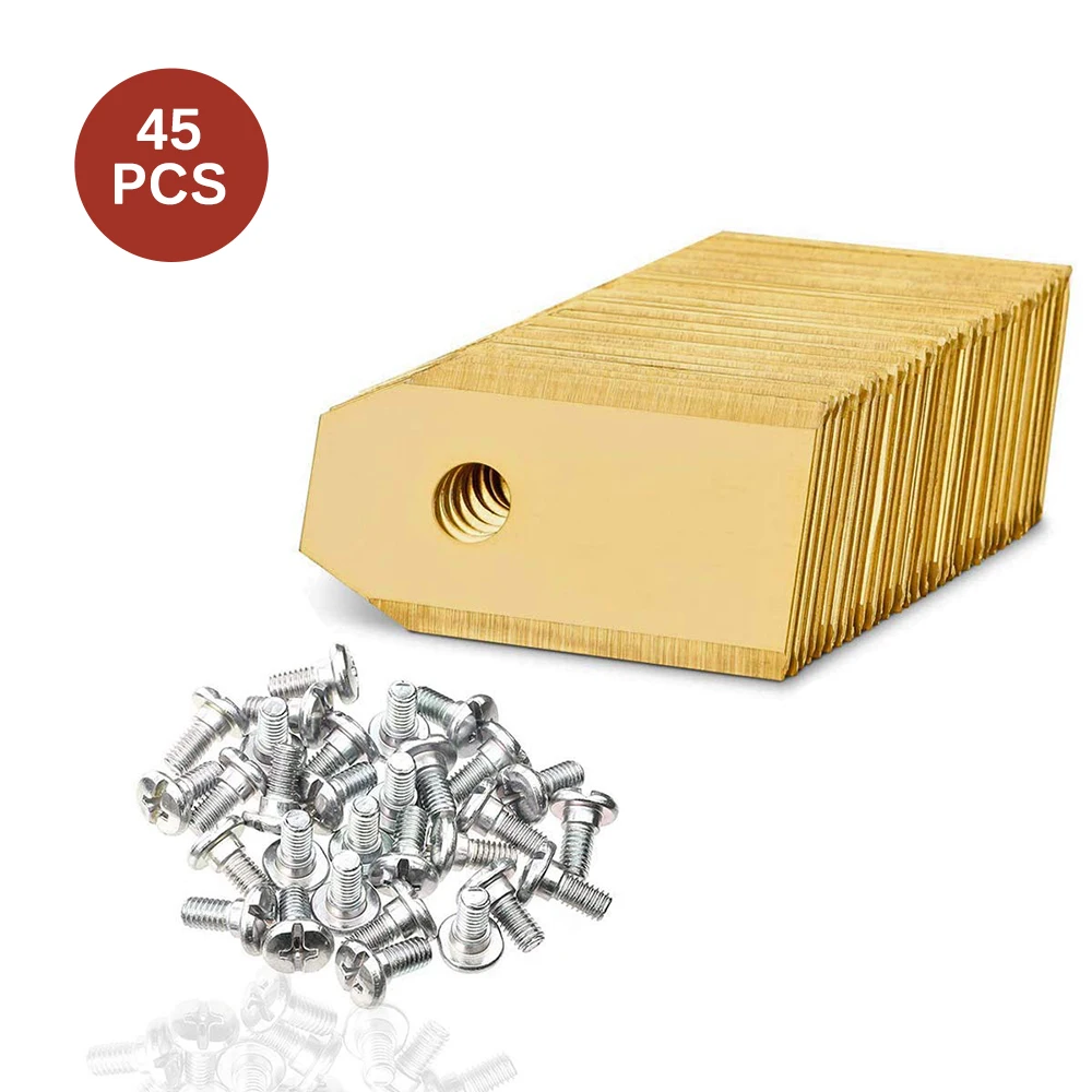 

45pcs Trimmer Blade Lawn Mower Grass Replacement Trimmer Cutter Piece For Husqvarna Automower Garden Robotic Lawnmower Tools​