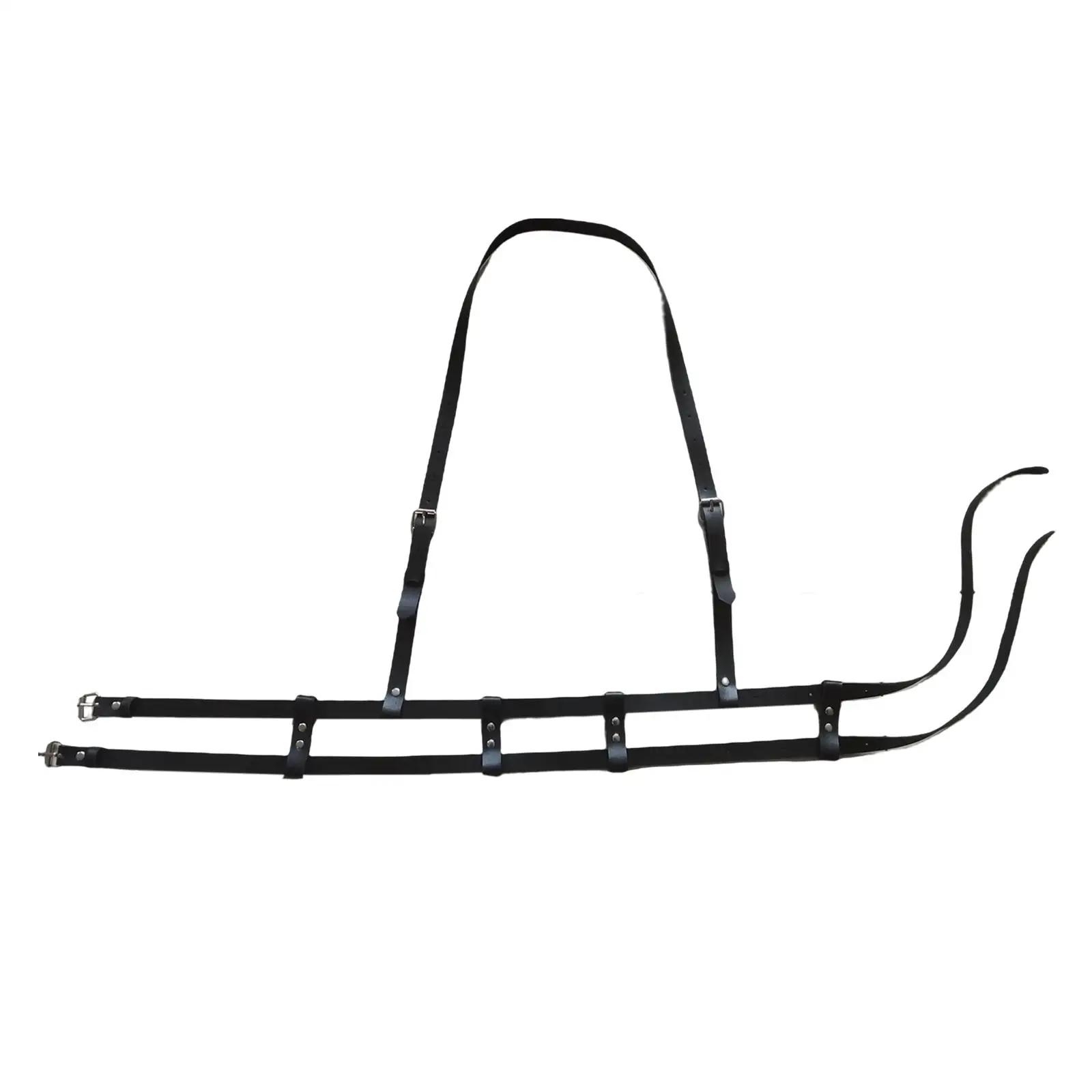 

Women Punk PU Leather Lingerie Harness Faux Leather Bra Garter Belt Body Bondage Cage Crop Top Suspenders Body Chest Straps