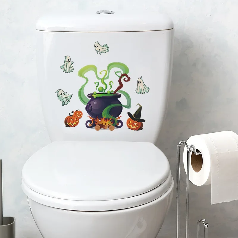 Хэллоуин Мультфильм Тыква Женская ванная комната туалет домашний декор