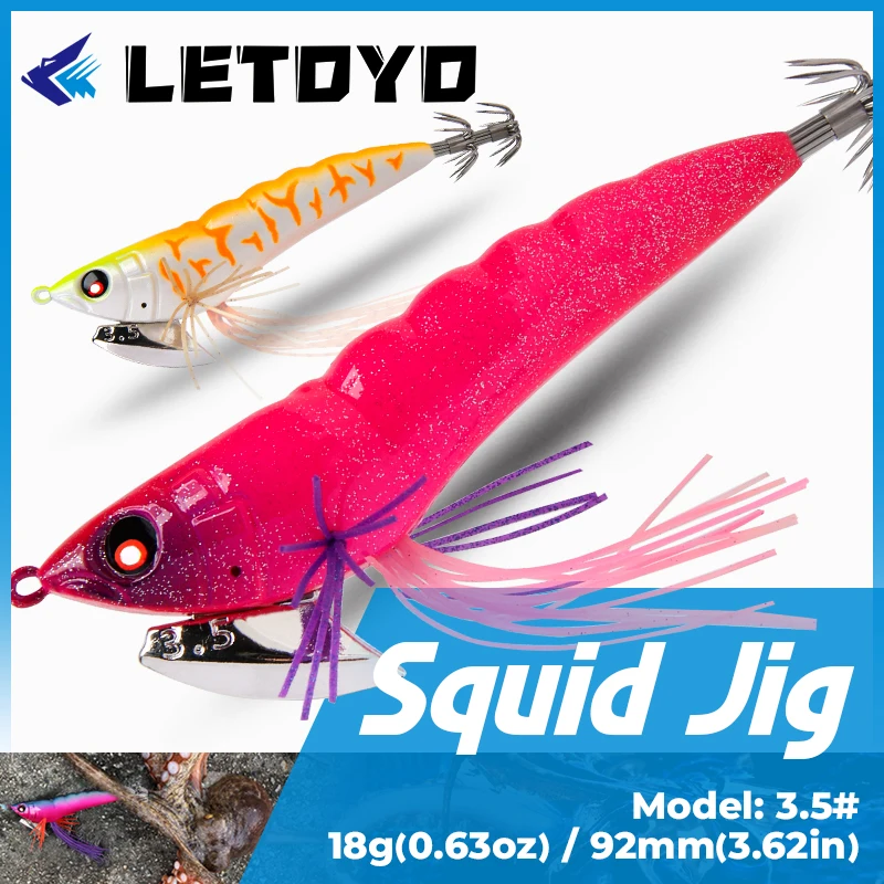 

LETOYO 3,5 #18 г, искусственная приманка для джиггинга, литая приманка, крючок для кальмара, джиг для морской рыбалки, рыболовные снасти для солено...