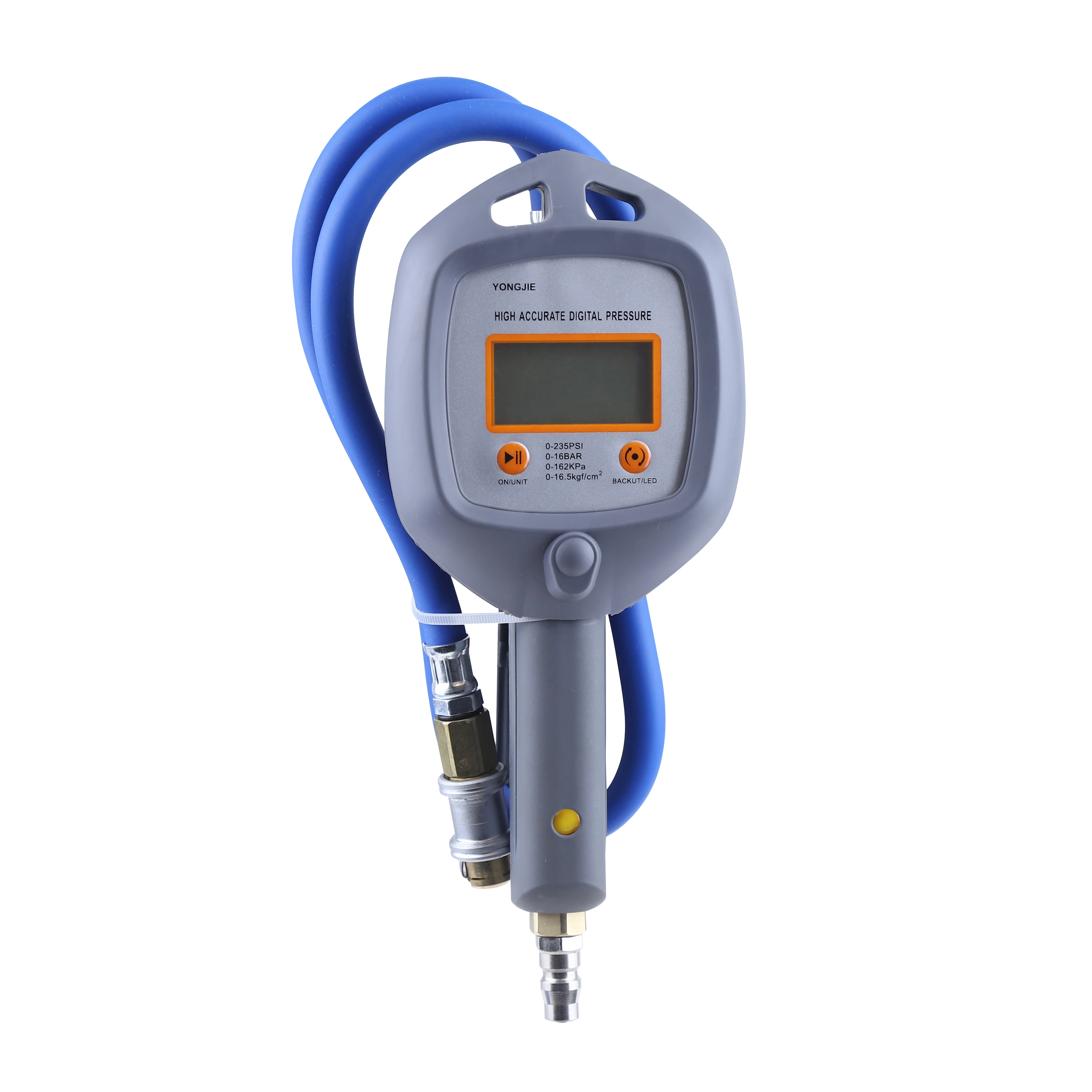 

220psi 16Bar Digital Tire Pressure Gauge Inflator Gun With Hose Air Chuck LED Display Dial Meter Vehicle Tester Tyre Inflation