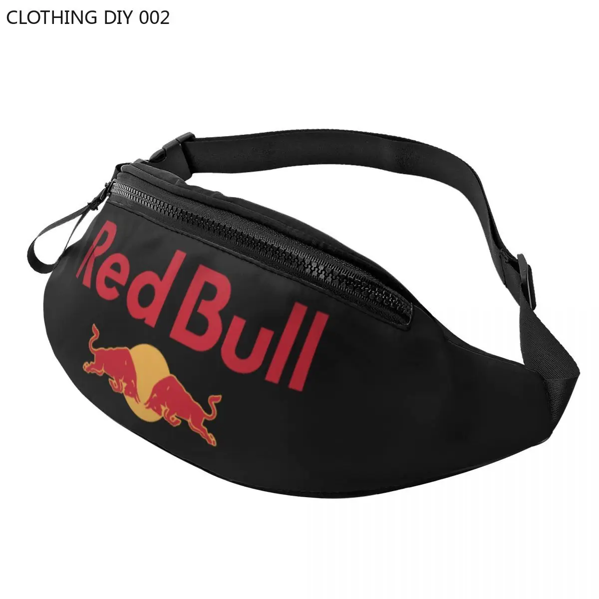 

Customized Red Double-Bull Fanny Pack for Men Women Fashion Crossbody Waist Bag Traveling Phone Money Pouch