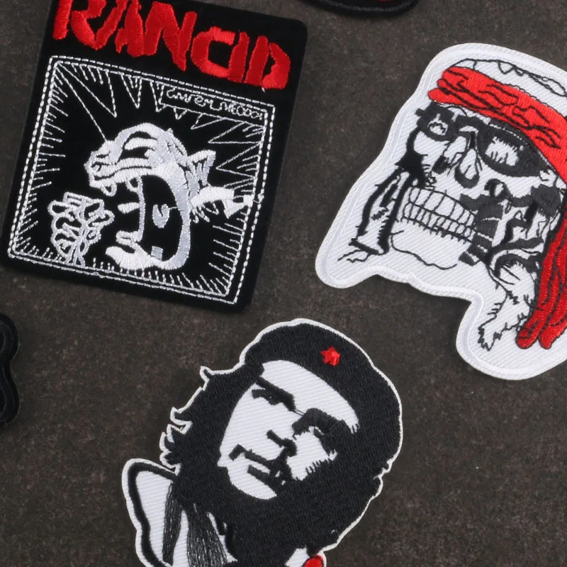 Фигурка чева Гевары с кубинским флагом термоклейкая нашивка черепом в США